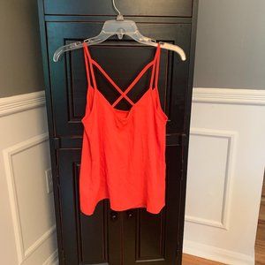 Abercrombie & Fitch Orange cross back tank